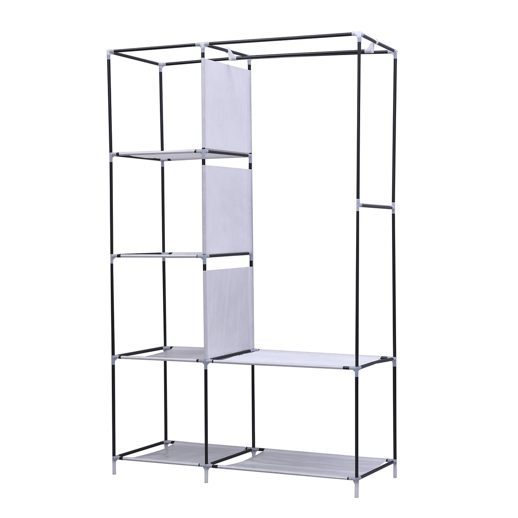 Klappbarer Kleiderschrank, Größe 105x45x175 cm, Silber