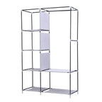 Klappbarer Kleiderschrank, Größe 105x45x175 cm, Silber