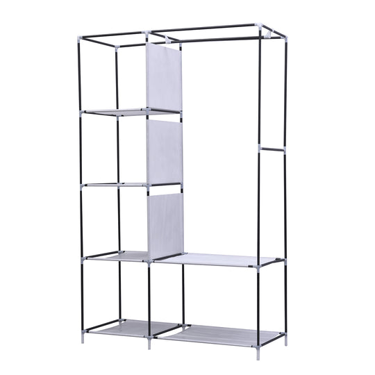 Klappbarer Kleiderschrank, Größe 105x45x175 cm, Silber