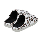 Superweiche Memory Foam Hausschuhe, Leopardenmuster, Größe 38, Weiß und Schwarz