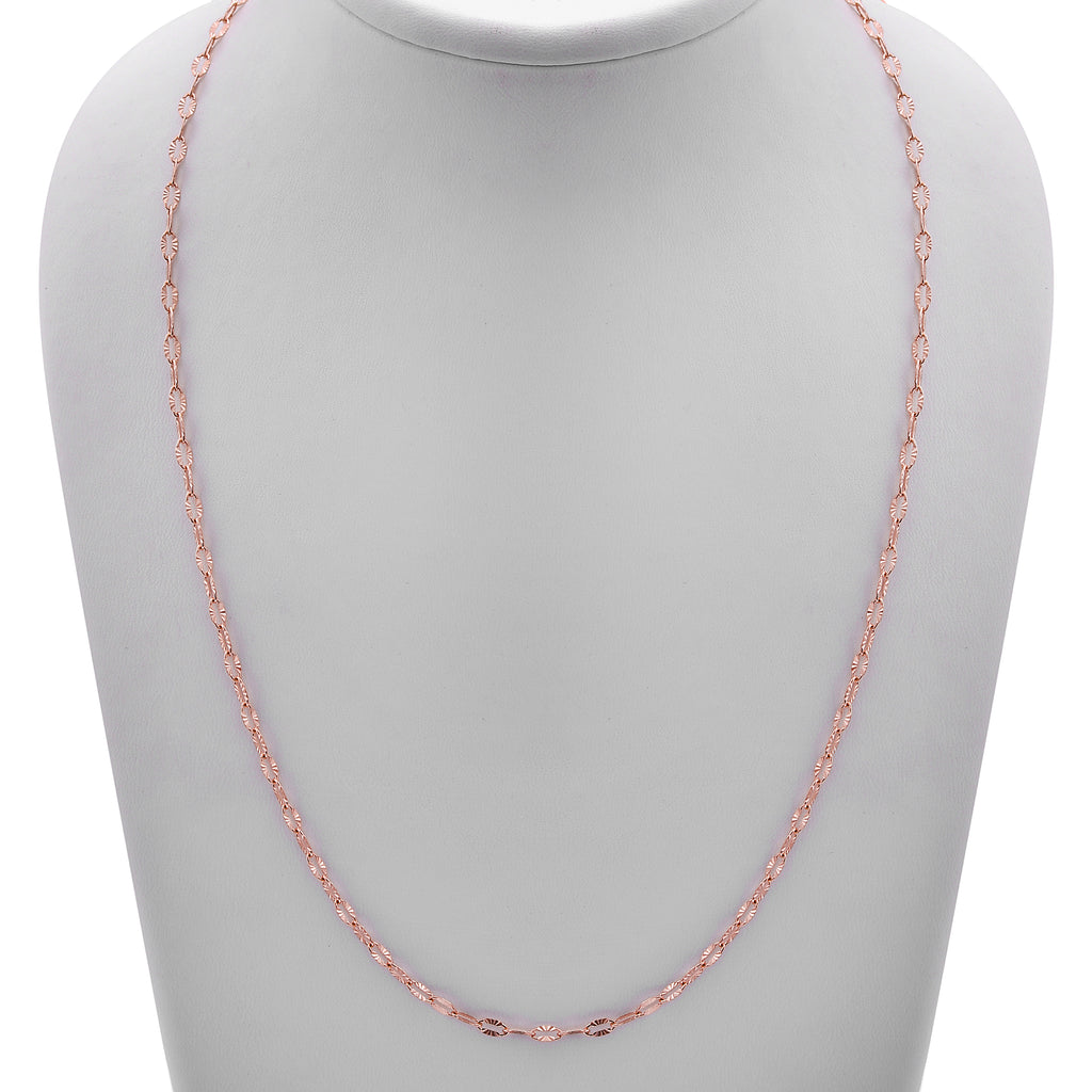 925 Silber rosévergoldet Kette ca. 75 cm ca. 4,08g