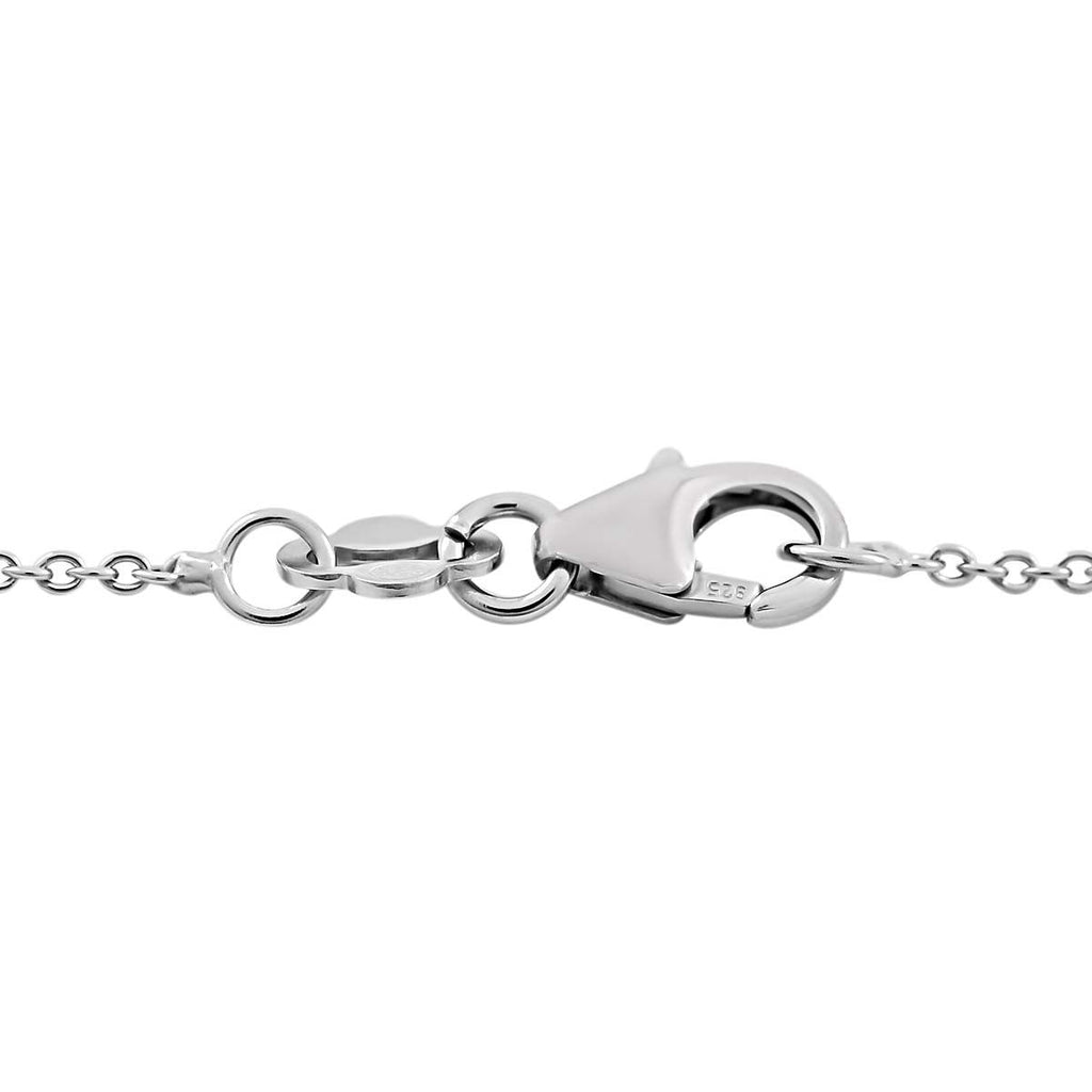 AA Sleeping Beauty Türkis Halskette, ca. 45 cm, 925 Silber platiniert, ca. 2.52 ct