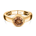 Ceylon kaiserlicher Granat Ring, 925 Silber Gelbgold Vermeil (Größe 16.00) ca. 1.62 ct