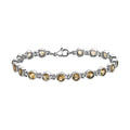 Citrin Armband ca. 19 cm Edelstahl ca. 7,70 ct.
