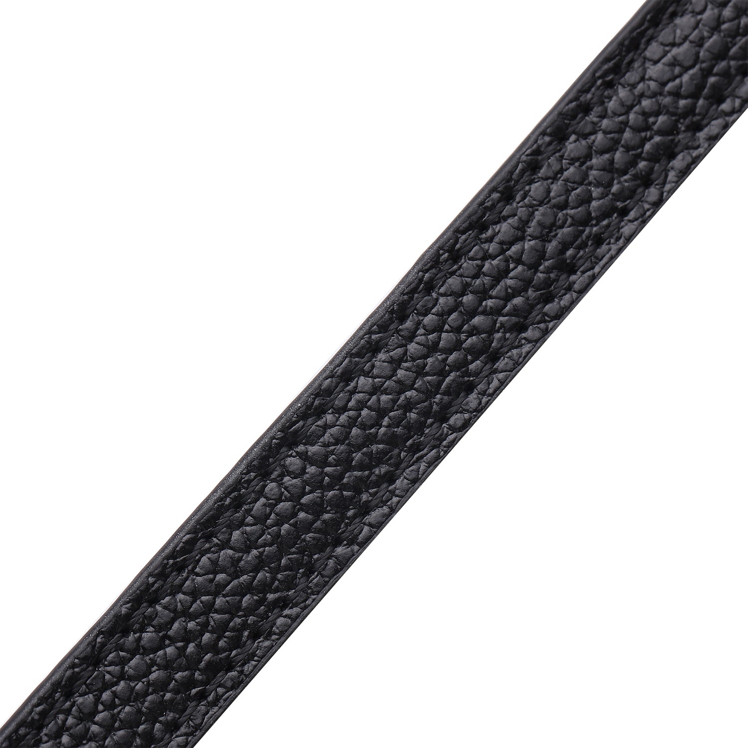 Brillenkette mit 100% Lederband, Leopardenmuster, Schwarz und Gold