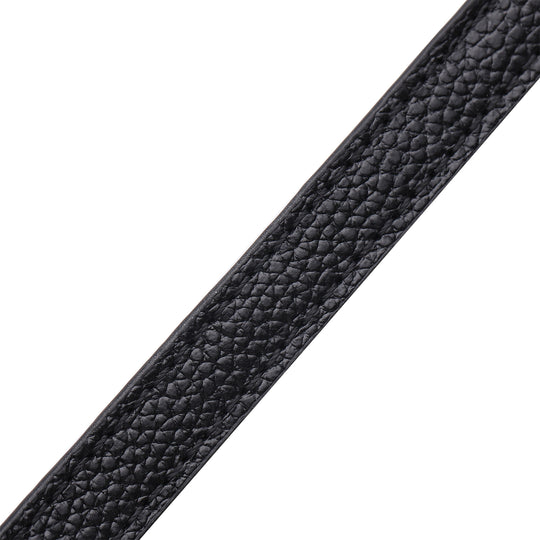 Brillenkette mit 100% Lederband, Leopardenmuster, Schwarz und Gold