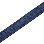 Brillenkette mit 100% Lederband, Leopardenmuster, Dunkelblau und Gold