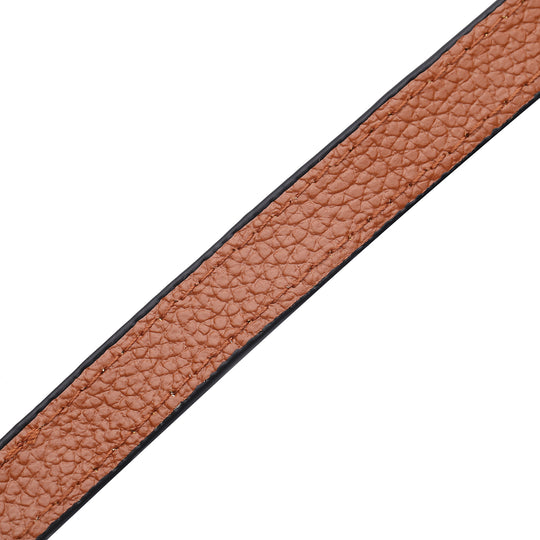 Brillenkette mit 100% Lederband, Leopardenmuster, Hellbraun und Gold