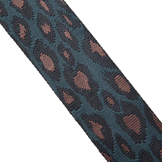 Verstellbarer Riemen, Leopardenmuster, Größe: 80-115x5cm cm, Braun und Grün