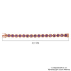 AAA Rose De France Amethyst Armband ca. 20 cm 925 Silber rosévergoldet ca. 18.32 ct