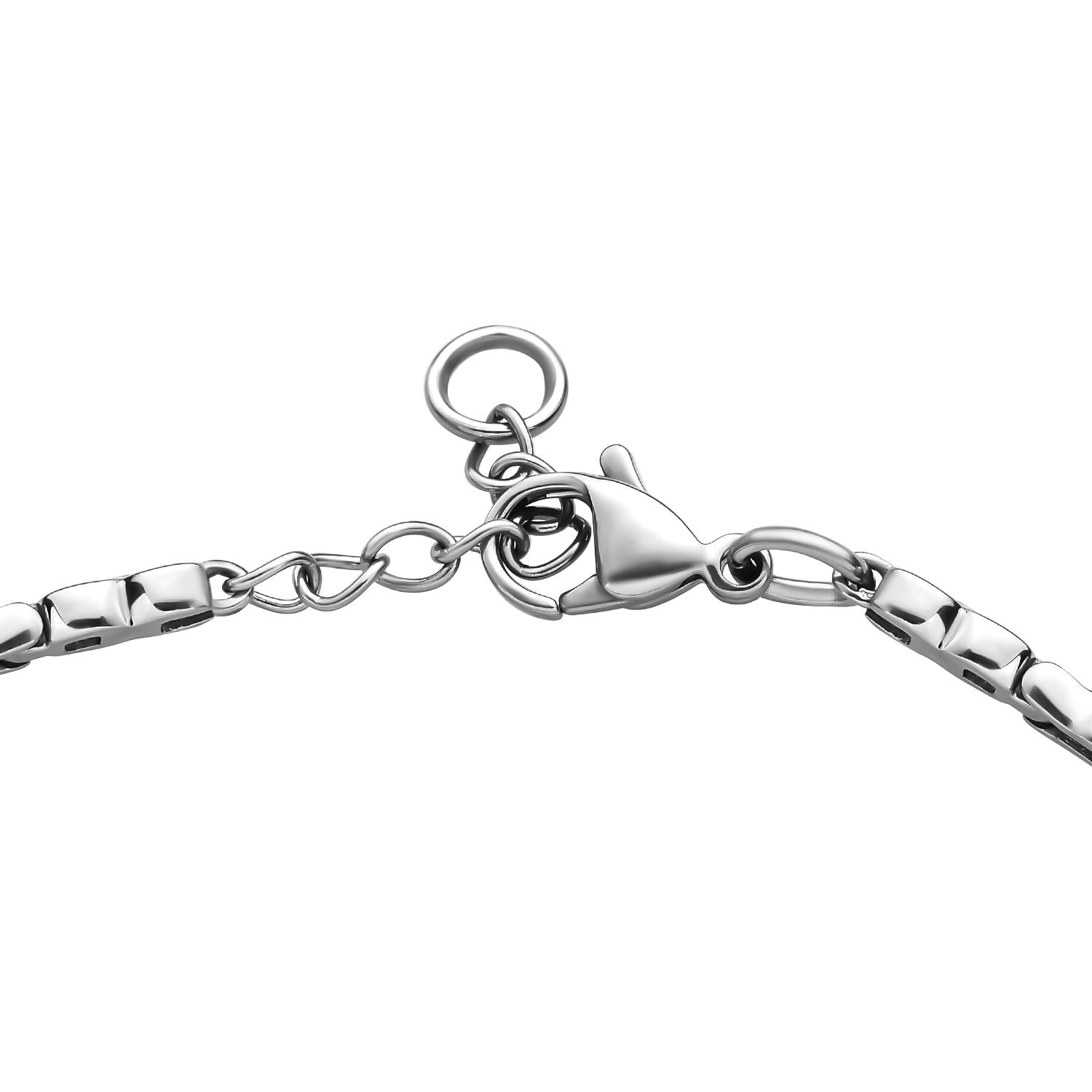 Himmelblauer Topas Armband, ca. 18 cm, Edelstahl ca. 3.85 ct