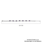 Afrikanischer Amethyst Armband, ca. 18 cm, Edelstahl ca. 3.42 ct
