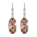 Vintage Rose Kristall Ohrringe,, 925 Silber