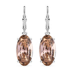 Vintage Rose Kristall Ohrringe,, 925 Silber