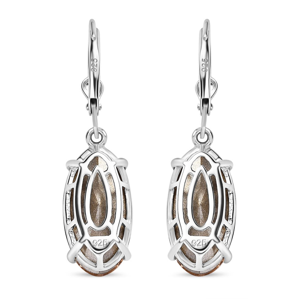 Vintage Rose Kristall Ohrringe,, 925 Silber