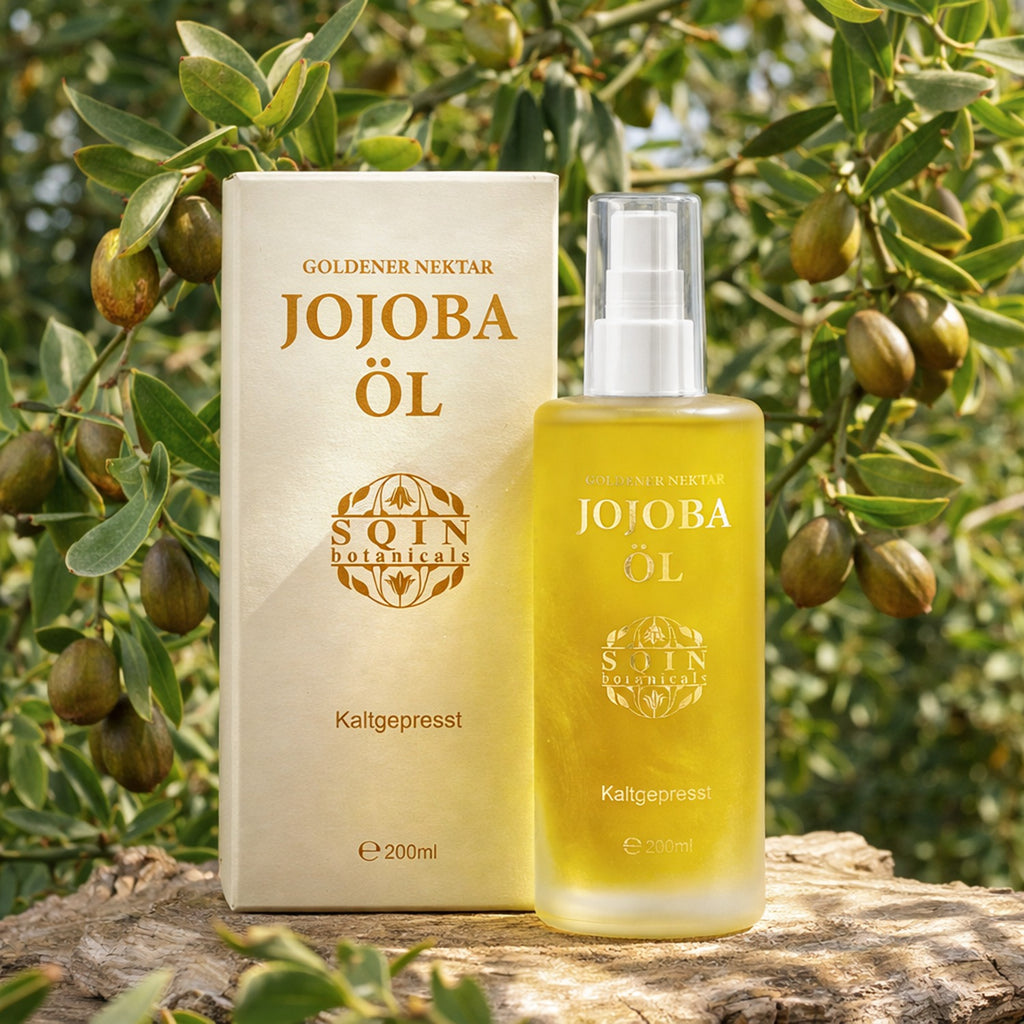 Sqin Botanicals Jojobaöl, kaltgepresst, naturrein, 200 ml
