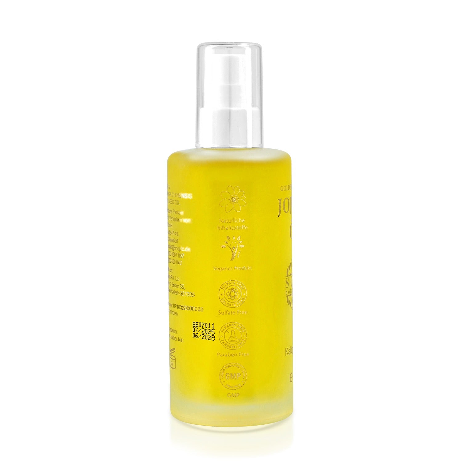 Sqin Botanicals Jojobaöl, kaltgepresst, naturrein, 200 ml