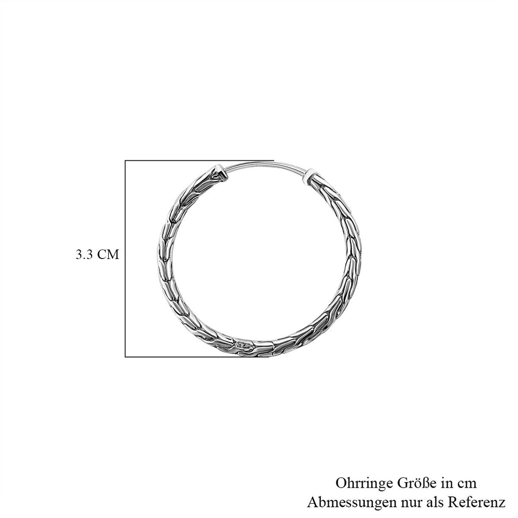 Royal Bali Kollektion - 925 Silber Ohrringe ca. 8,35g