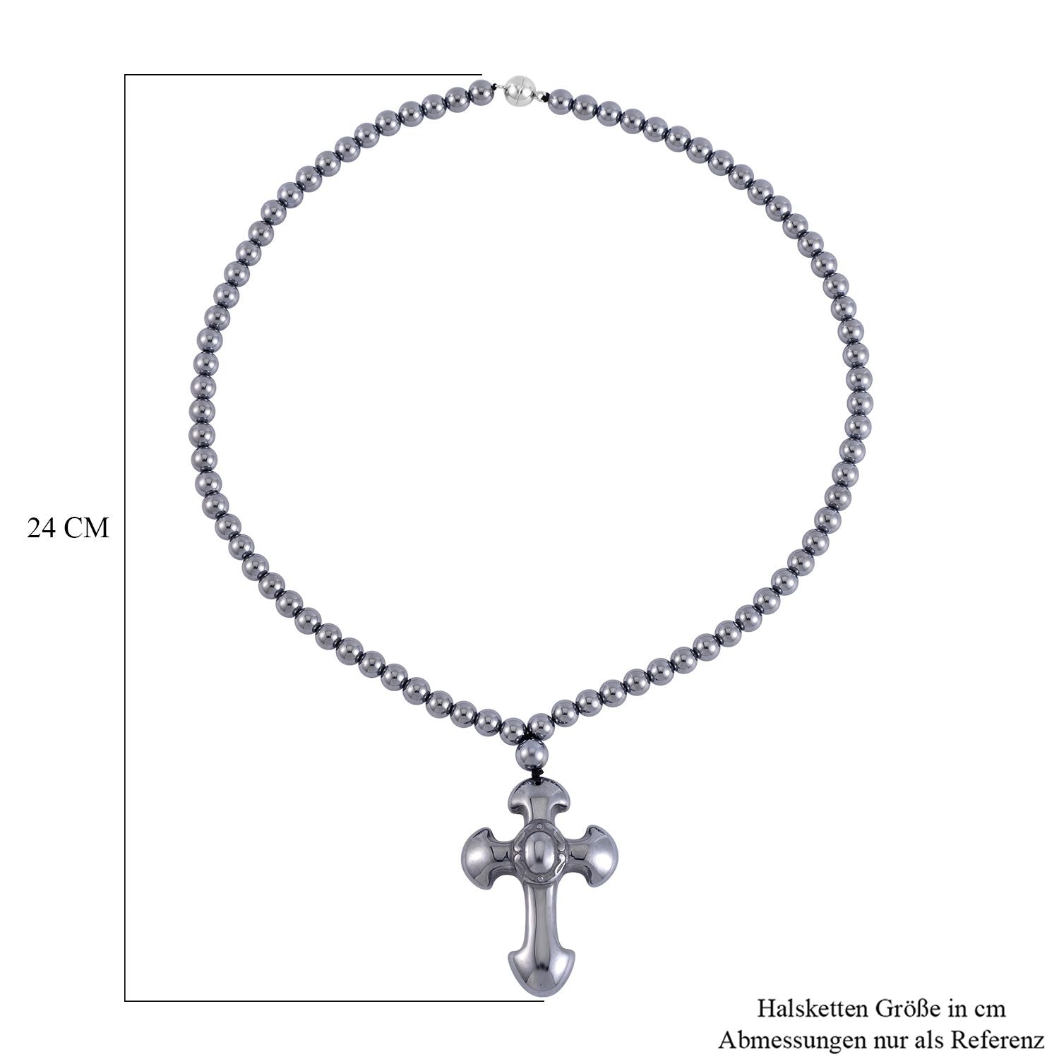 Terahertz Halskette ca. 50 cm 925 Silber rhodiniert ca. 245.00 ct
