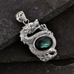 Royal Bali Kollektion - Labradorit Anhänger 925 Silber ca. 10.00 ct