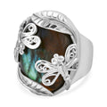 Sajen Silber - Labradorit Ringe 925 Silber (Größe 16.00) ca. 22.98 ct