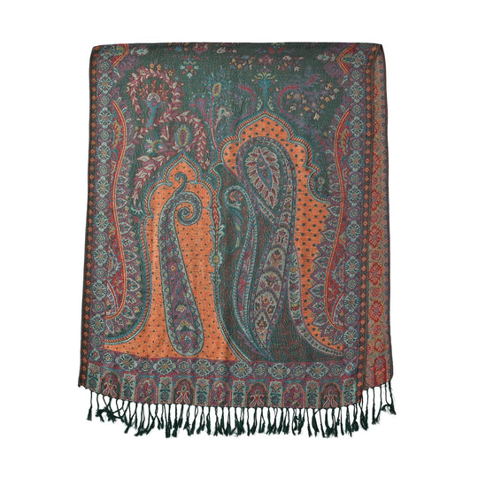 Paisley scarf100% viscosesize:175cm X70cm weight: 170gcolor:peach