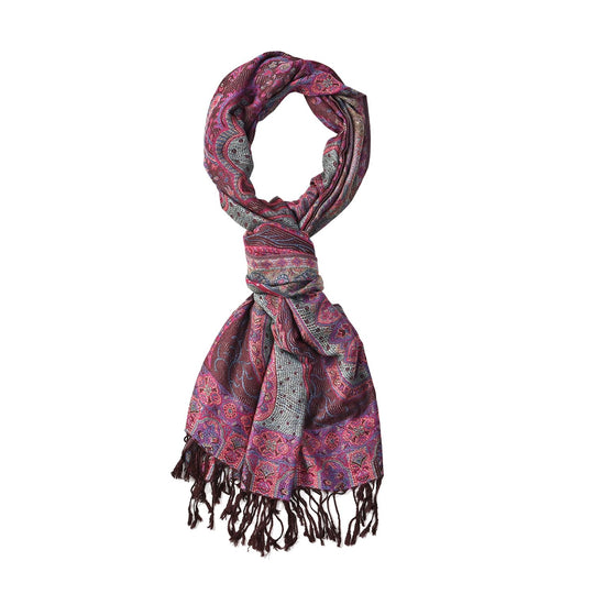 Paisley scarf100% viscosesize:175cm X70cm weight: 170gcolor:peach