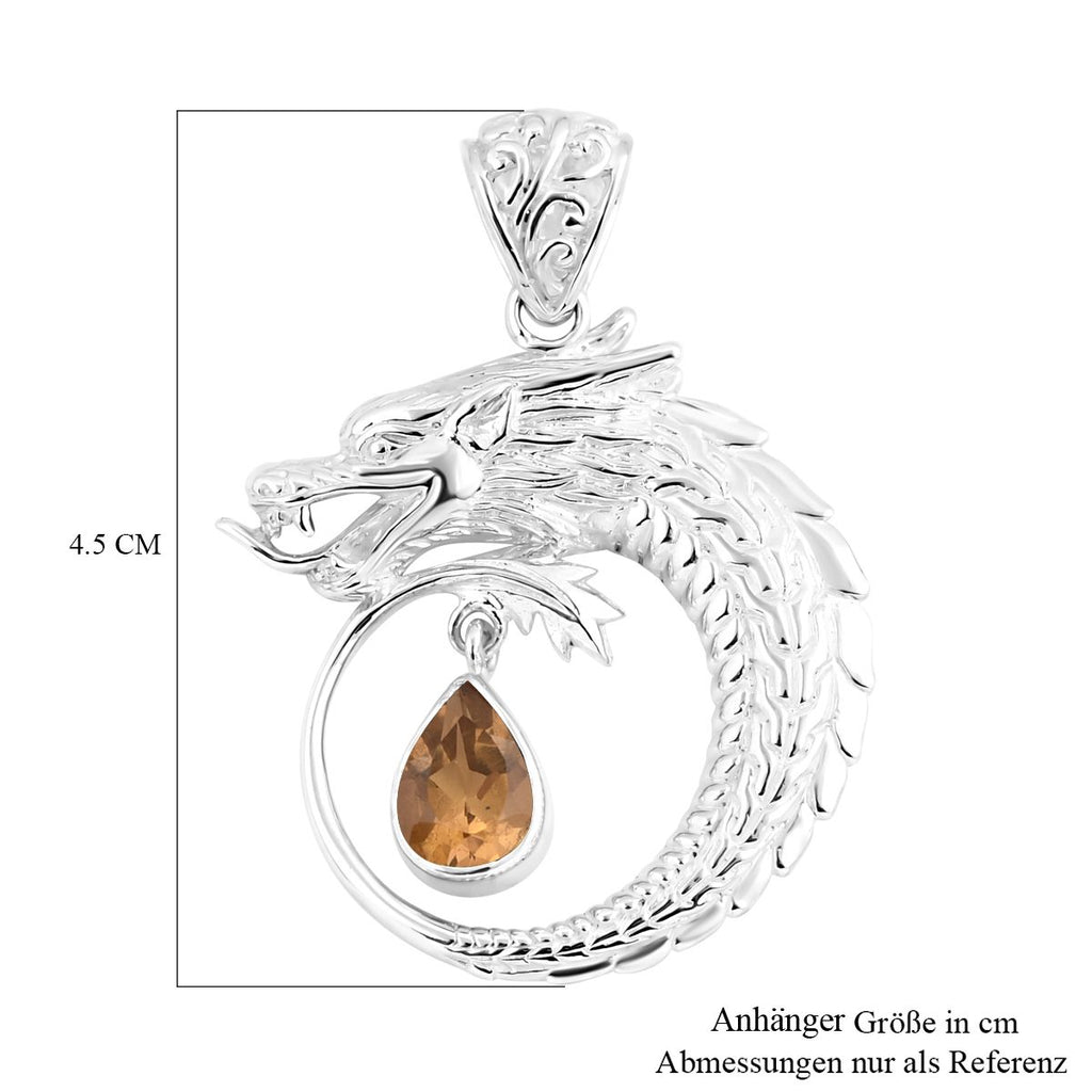 Royal Bali - Citrin Anhänger, 925 Silber, ca. 1.30 ct