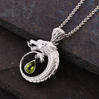 Peridot Anhänger 925 Silber ca. 1.29 ct