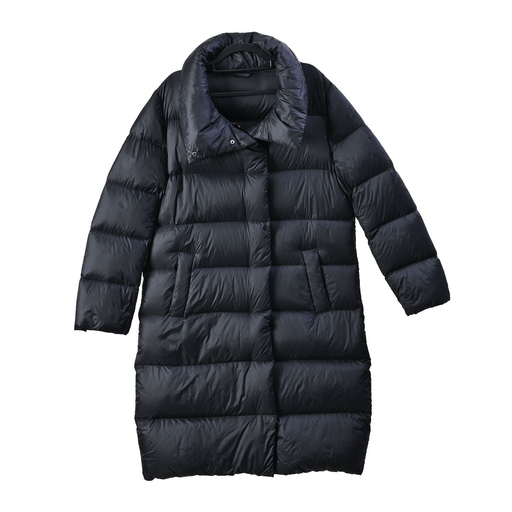 LA MAREY: Ultraleichte Overalljacke aus 100 % Entendaunen, M/L, schwarz