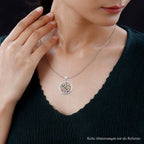 Mehrfarbig-Turmalin Anhänger 925 Silber ca. 3,35 ct.