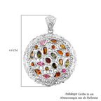 Mehrfarbig-Turmalin Anhänger 925 Silber ca. 3,35 ct.