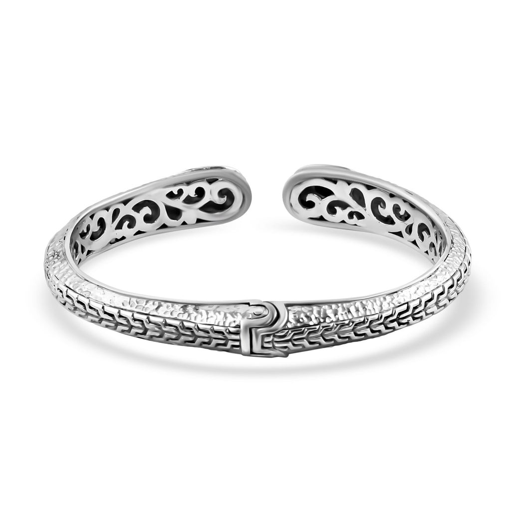 Sleeping Beauty Türkis Armreif, ca. 19 cm, 925 Silber, ca. 2.19 ct