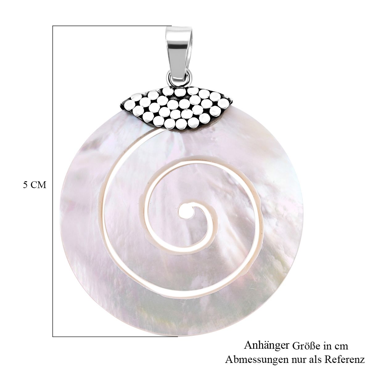 Royal Bali - Perlmutt Anhänger 925 Silber