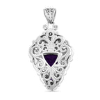 Royal Bali - Afrikanischer Amethyst Anhänger, 925 Silber, ca. 3.75 ct