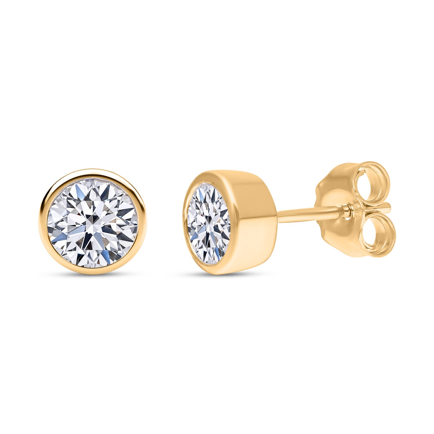 LUXURIANT DIAMOND - Lab grown Diamant VS-GH Ohrringe, IGI zertifiziert, 585 Gold ca. 1.01 ct
