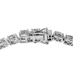 AA Aquamarin Armband ca. 19 cm 925 Silber platiniert ca. 13,39 ct.