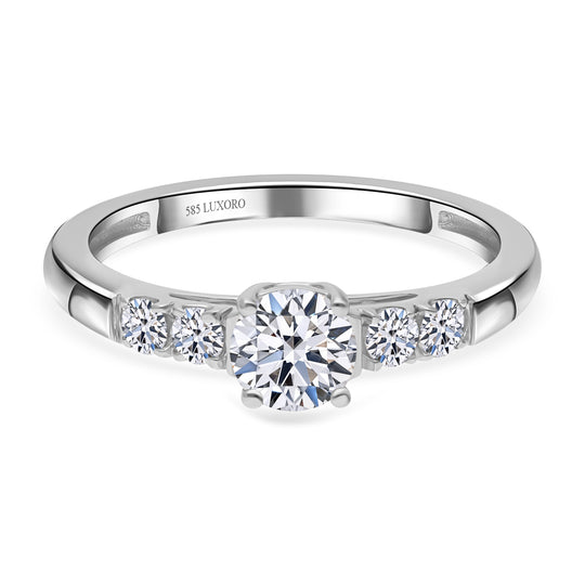 LUXURIANT DIAMOND - Lab grown Diamant SI-GH Ring, IGI zertifiziert, 585 Gold (Größe 19.00) ca. 1.00 ct