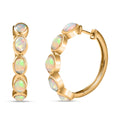 AA natürliche, äthiopische Welo Opal-Ohrringe - 3,17 ct.