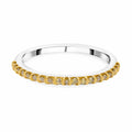 Gelber Diamant Ring, 925 Silber Gelbgold Vermeil, (Größe 17.00) ca. 0.25 ct