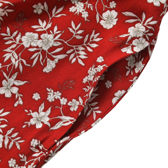 Luftige Taillen-Culottes mit Smok-Detail und Blumenmuster, Einheitsgröße, gelb