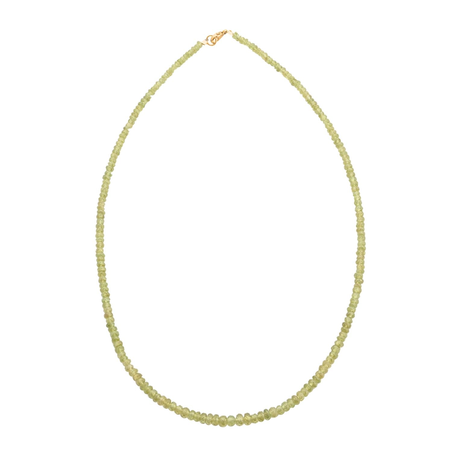 AAAA Sphen Halskette ca. 45 cm 750 Gold ca. 60,00 ct.