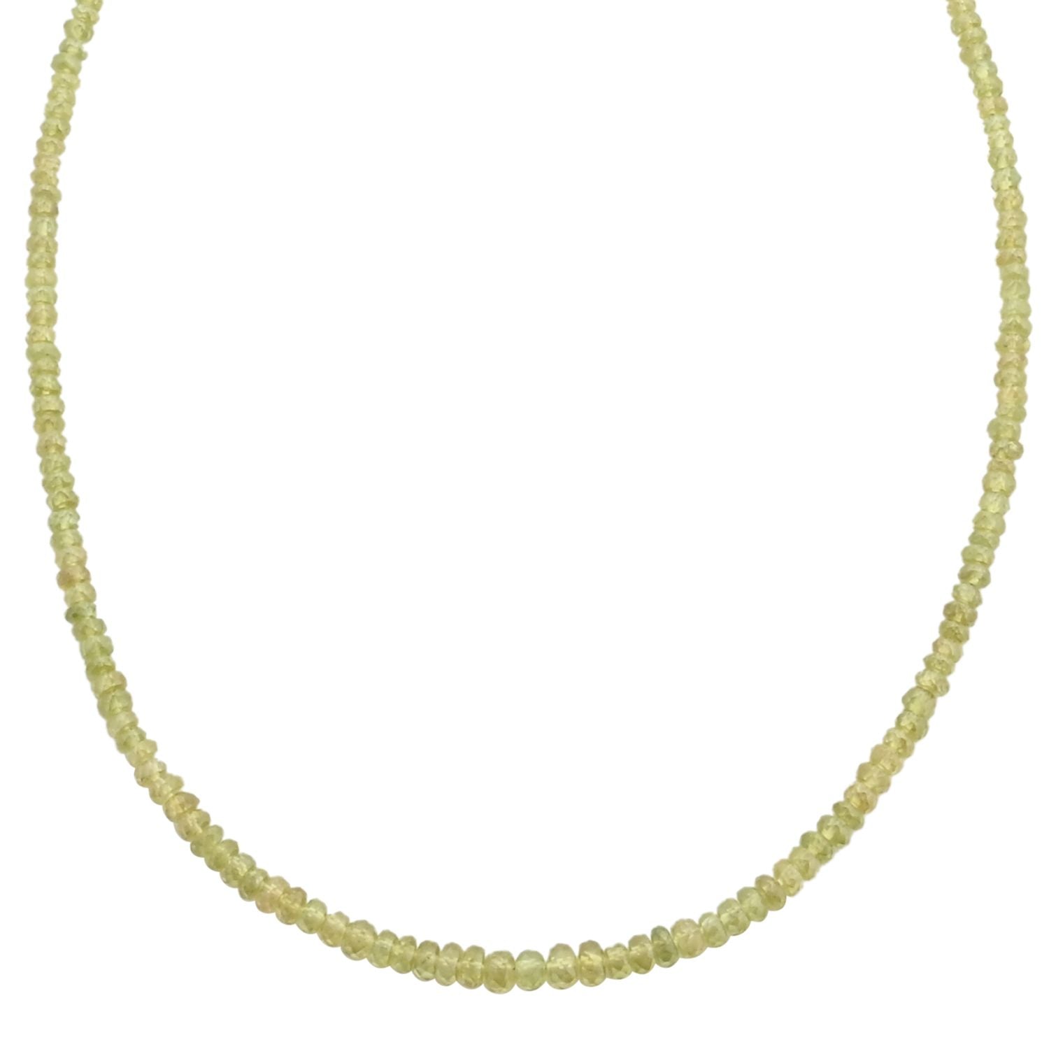 AAAA Sphen Halskette ca. 45 cm 750 Gold ca. 60,00 ct.