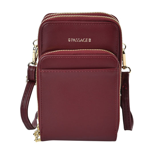 Passage Life-Style - Crossbody-Tasche mit RFID und Kartenhalter, 19x5x11 cm, braun
