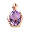 AAA Rose De France Amethyst Anhänger 925 Silber rosévergoldet ca. 2,41 ct.