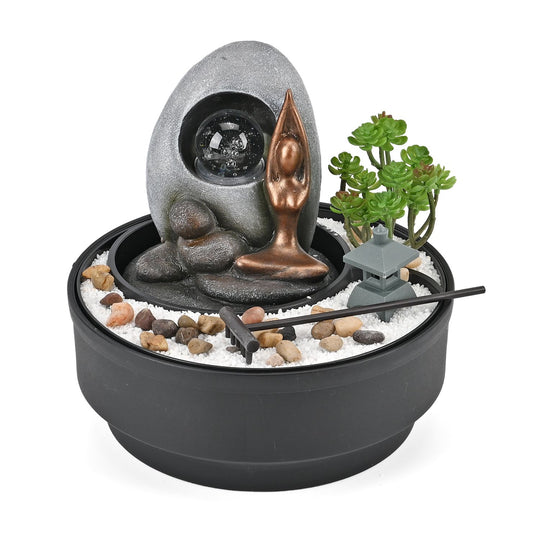 Home Decor Kunstvoller Handgeformter Wasserbrunnen, 29x21x22cm, Buddha