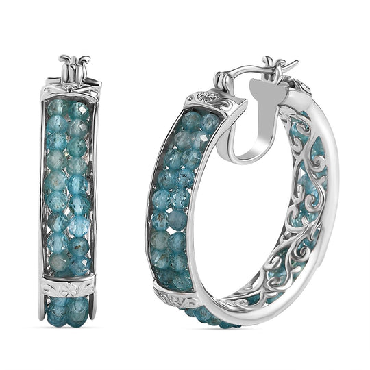 Hessonit Granat Ohrringe, Messing - 21 ct.
