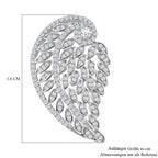 Weißer Zirkonia Anhänger 925 Silber rhodiniert