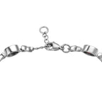 Mehrfarbiges Armband, ca. 18 cm, Edelstahl, ca. 12.52 ct