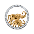 LUSTRO STELLA Zirkonia Elefant Anhänger - 0,86 ct.